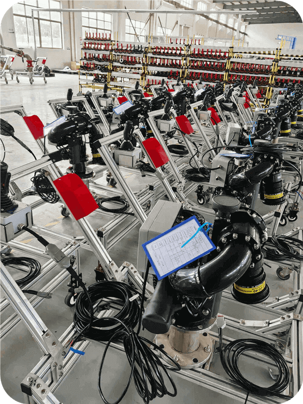 Opdatering af ordrestatus: Din tilpassede elektriske brandmonitor PSKD20-40 genbestilling er blevet inspiceret og afsendt