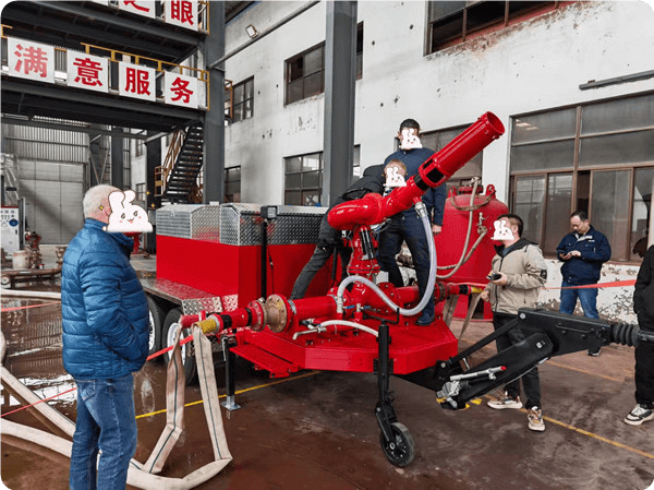 Den tilpassede trailerprøve til brandskummonitor er færdig.